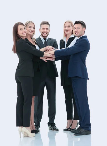 Erfolgreiches Businessteam isoliert auf weißem Hintergrund — Stockfoto