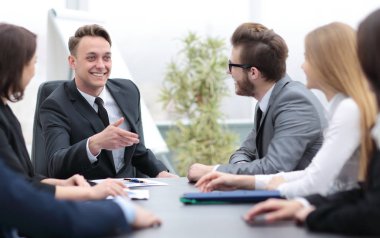 İş ve ofis kavramı - başarılı bir iş takım çalışması