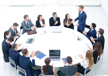 Çeşitli iş insanlar toplantı seminer kavramı