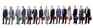 business people - the elite business team clipart
