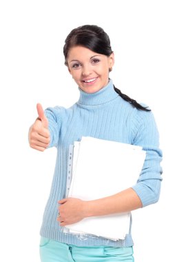 Çekici genç kadın kamera kadar yaşasın verir