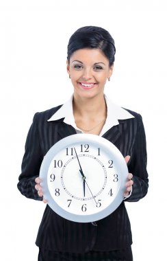 Mutlu bir iş kadını izlemek tutar.