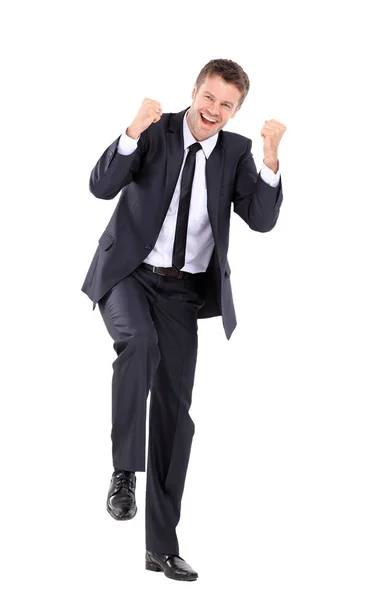 Handsome business man happy expression — Stock Photo, Image