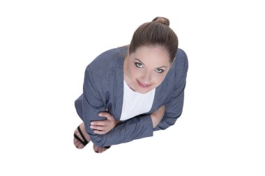 iş kavramı. En baştan görüntüleyin. iş kadını ararken.