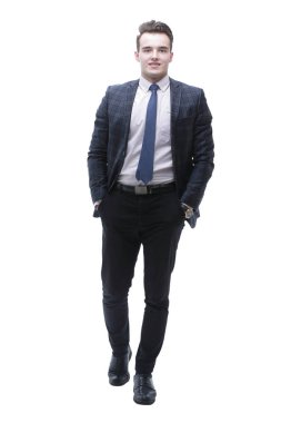 tam büyüme portre. başarılı bir iş adamı