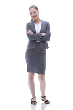 Kendine güvenen iş lady.portrait tam büyüme