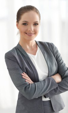 Modern iş kadın portresi