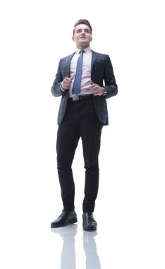 iş kıyafeti başarılı genç adam.