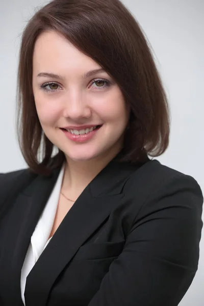 Closeup.young mujer de negocios confidente —  Fotos de Stock