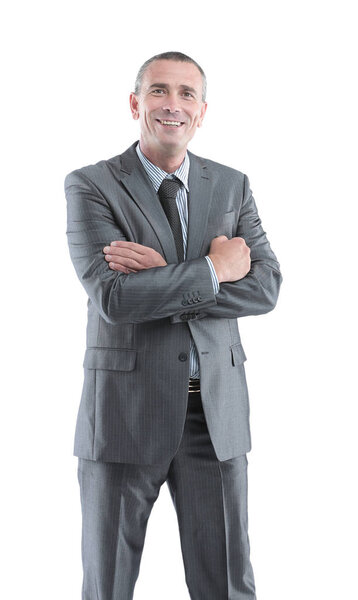 Handsome business man  isolated on white background