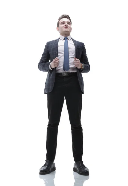 Επιτυχημένη νεαρός άνδρας σε ένα επαγγελματικό κοστούμι. — Φωτογραφία Αρχείου