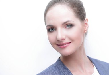 başarılı kadın Yöneticisi closeup yüzü