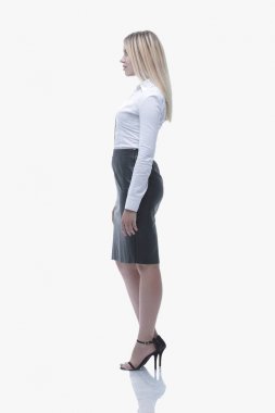 yan view.confident genç iş kadını