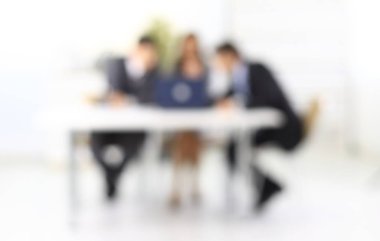 iş geçmişi. iş takım bulanık görüntü