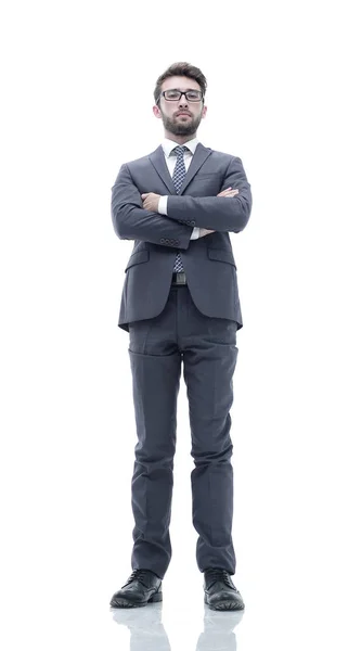 Confident business man in suit and tie. — Stock Photo, Image