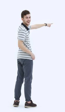 arka view.modern genç adam ileriye dönük.