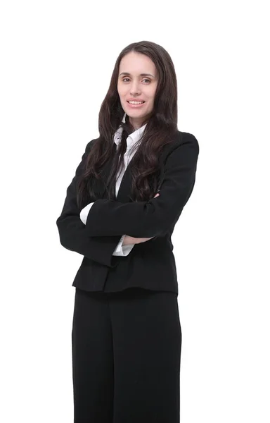 Porträtt av en kvinna advokat i kostym — Stockfoto