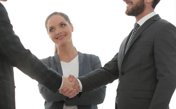 ビジネス人々 の信頼性の高い握手 — ストック写真