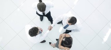 En baştan görüntüleyin. iş takım iş sorunları tartışıyor