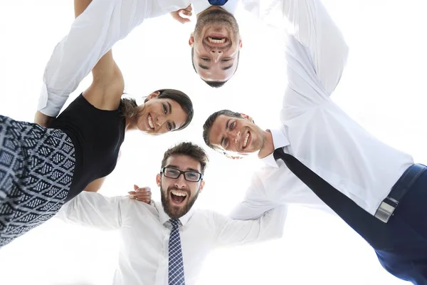 Closeup.Bottom view.successful business team — Stockfoto