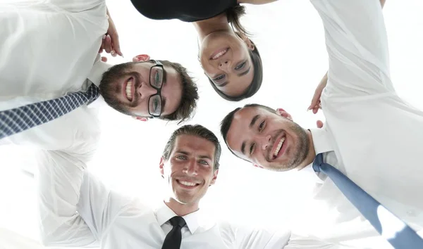 Closeup.Bottom view.successful business team — Stockfoto