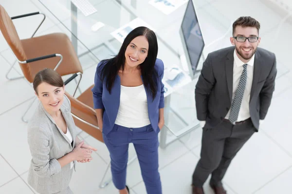 Socios comerciales que discuten documentos e ideas en la reunión — Foto de Stock