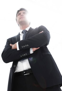 dört gözle başarılı iş adamı