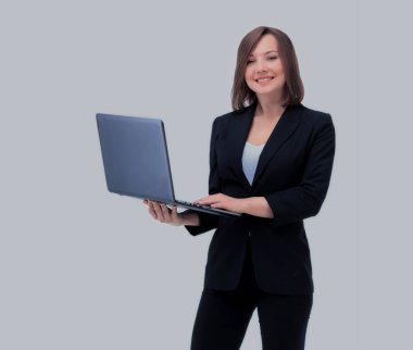 güzel iş kadını laptop devam ediyor..