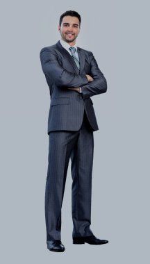 Beyaz üzerine izole iş adamı