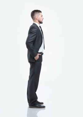 yan view.serious iş adamı