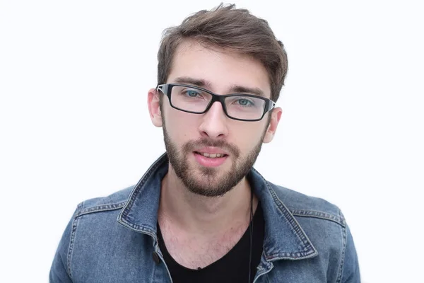 Retrato de un joven moderno en gafas —  Fotos de Stock