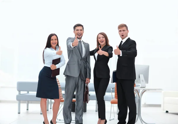 Retrato del feliz equipo de negocios — Foto de Stock