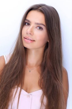 portre. güzel genç kadının yüzü