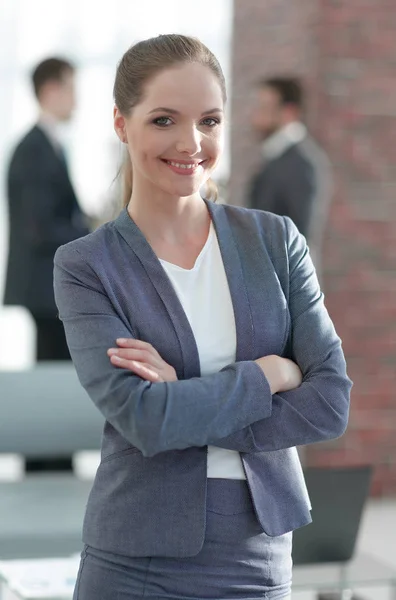 Portret kobiety pracownika firmy — Zdjęcie stockowe