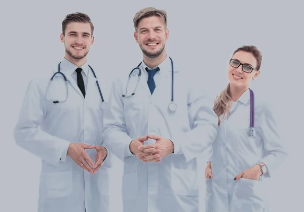 Portrait d'un groupe de collègues souriants de l'hôpital debout — Photo