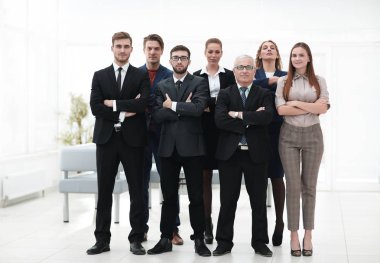üst düzey iş adamı ve kendine güvenen iş ekibi