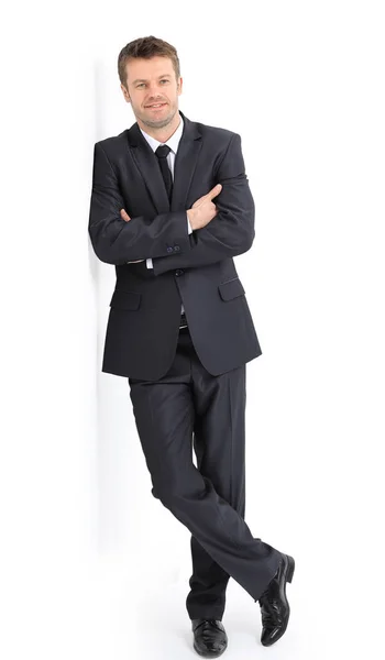 Portrait in full length of confident businessman Royalty Free Stock Images