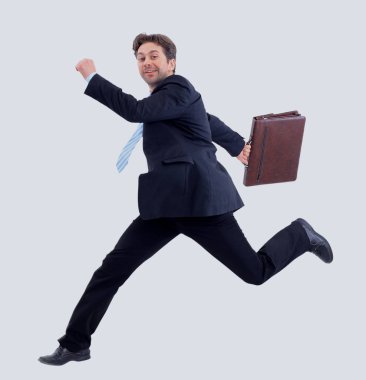 izole cazip iş adamı koşma