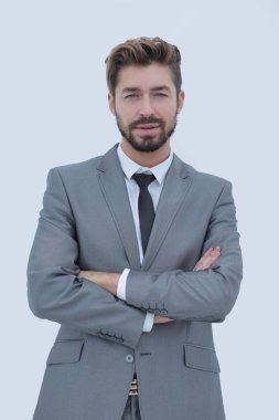 Silah ile ayakta emin sakallı işadamı geçti