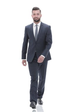 Kendine güvenen işadamı ileri gider