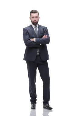 Tam gelişim. İş adamı kolları bağlandı