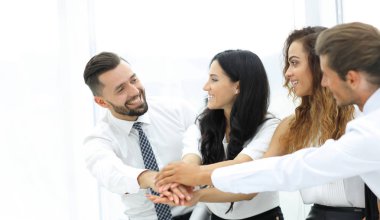 Close-Up eller yığını yapma iş ortakları