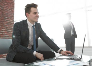 iş concept.determined genç işadamı