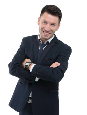 gülümseyen bir işadamı yakın çekim