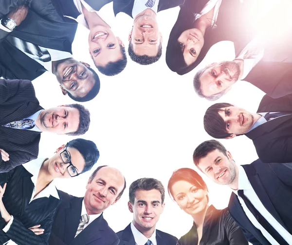 Olika grupper av människor med Copyspace — Stockfoto
