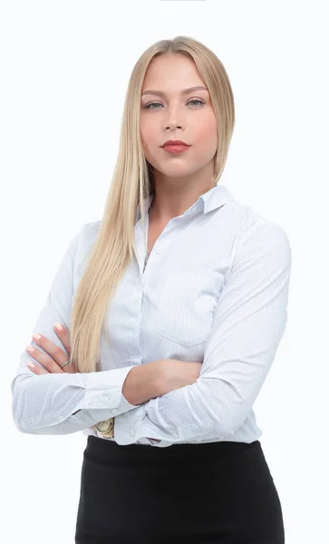 Porträt einer verantwortungsbewussten Geschäftsfrau. — Stockfoto