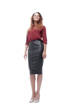 alt view.confident bir iş kadını.