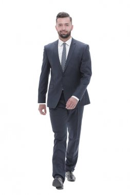 Kendine güvenen işadamı ileri gider