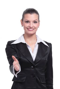 Genç, kendine güvenen, başarılı ve güzel iş kadını