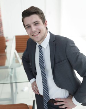 closeup.a başarılı genç adam